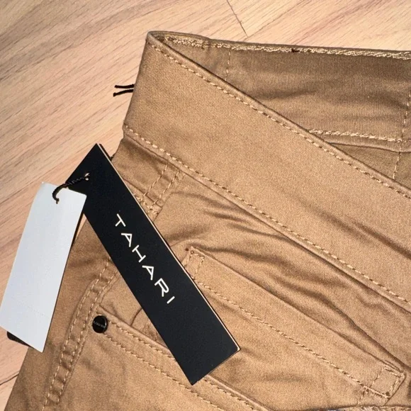 Tahari Men's Slim Stretch Jeans in Brown - Picture 5 of 10